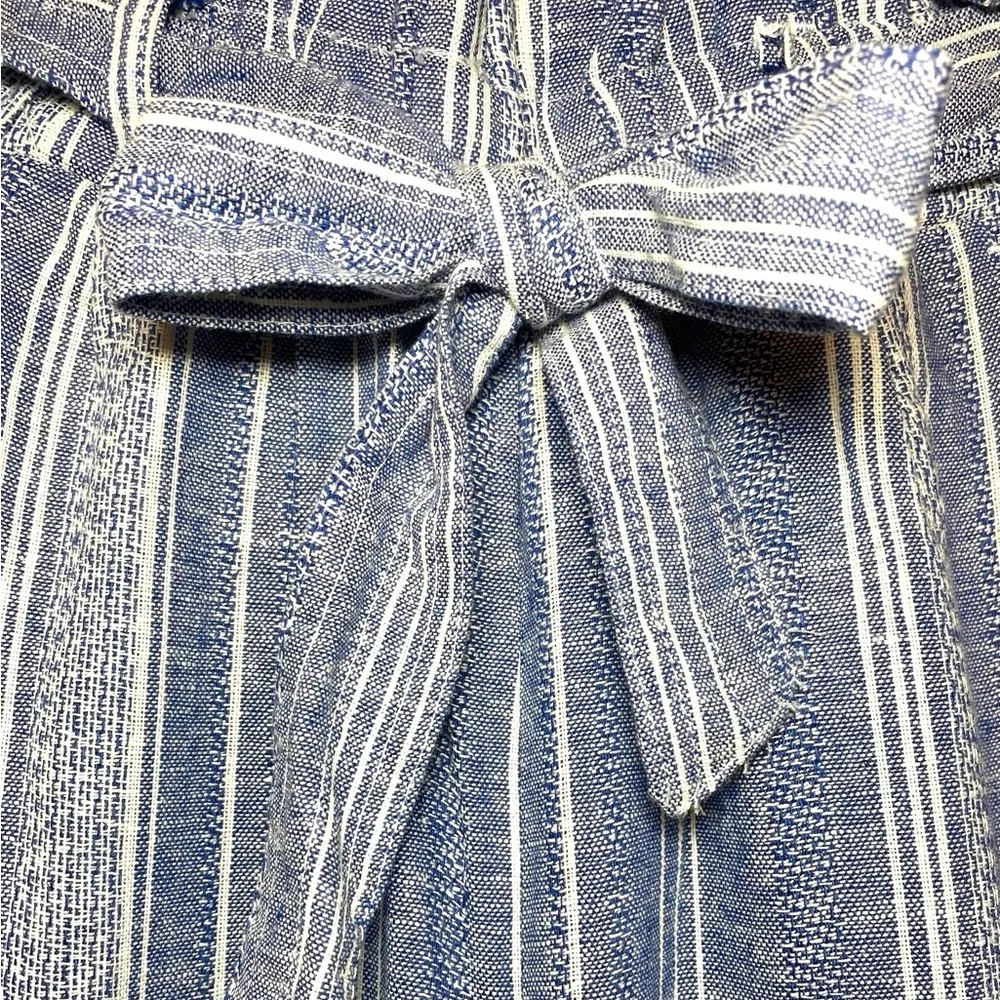 Kohl's White and Blue Linen Pants - Picture 7 of 10